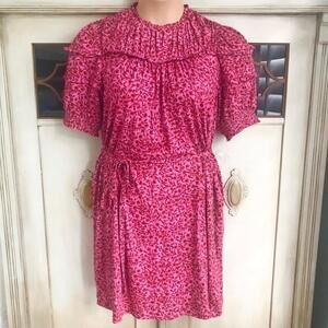 NWT Boden Yoke Detail Jersey Mini Dress in Abstract Vine | Size 8R